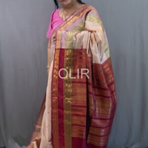 Subtle Tone Body with Contrast Pallu Classic Silk Cotton Saree
